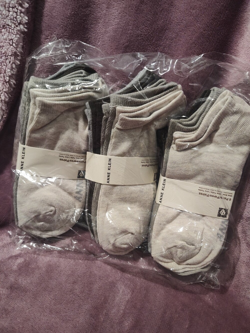 Target Women's Athletic No-Show Socks - Light Gray & Dark Gray - 6 Pack